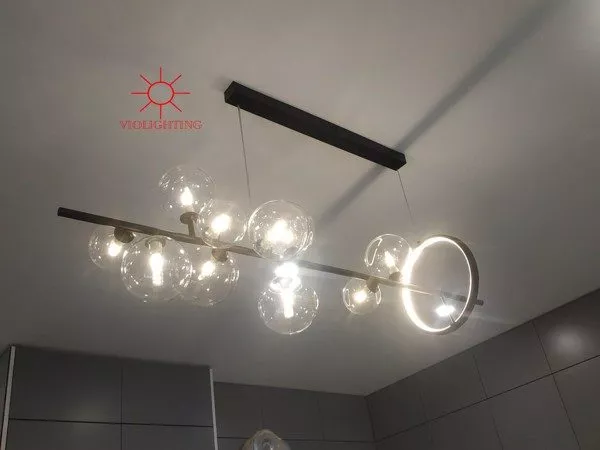 Đèn Thả Thủy Tinh Ngang Hiện Đại - Phong Cách Bắc Âu Tdc-159
