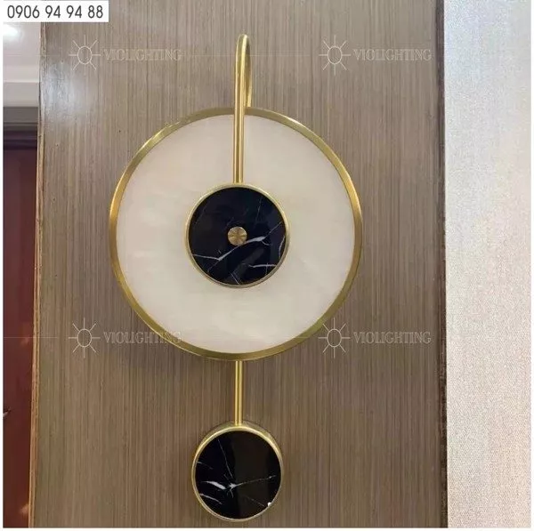 Đèn Gắn Tường Decor, Kim Loại Phối Đá Cẩm Thạch Cao Cấp Vdc-601