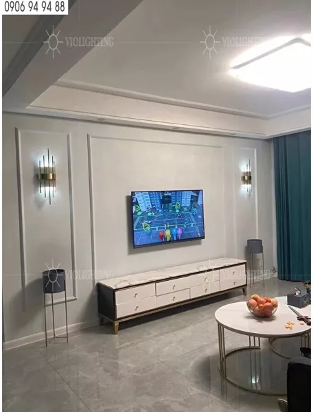 Đèn Gắn Tường Decor,Phale Phối Kim Loại Si Vàng Đồng Cao Cấp Vdc-560