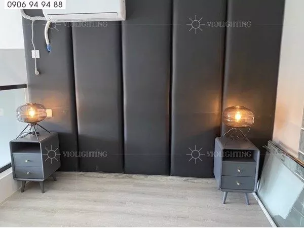 Đèn Bàn Bắc Âu, Chao Thủy Tinh Cao Cấp Db-341