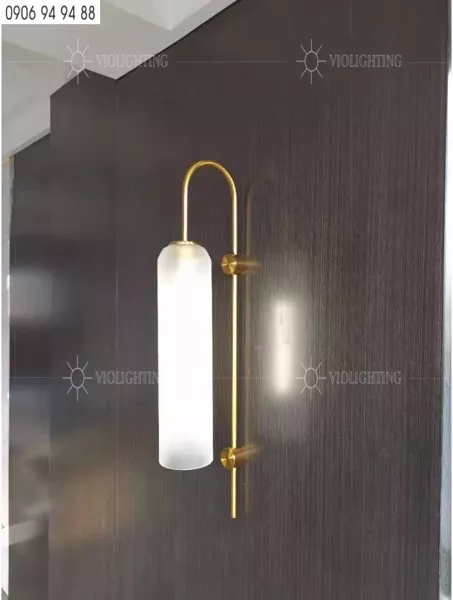 Đèn Gắn Tường Decor, Ống Thủy Tinh Phối Kim Loại Nghệ Thuật Vdc-612