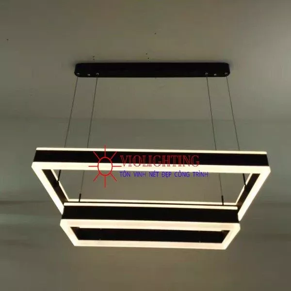 Đèn Gắn Trần Phòng Khách-Bàn Ăn, Led Khung Chữ Nhật Hiện Đại Dc-140