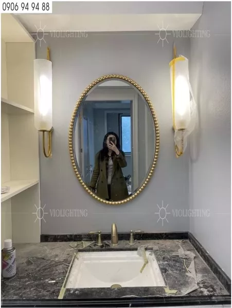 Đèn Gắn Tường Decor, Ống Thủy Tinh Phối Kim Loại Nghệ Thuật Vdc-612