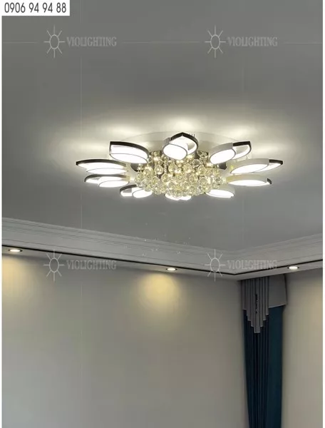 Đèn Ốp Trần Hiện Đại, Thiết Kế Bông Hoa, Phối Phale Nghệ Thuật Ot-068