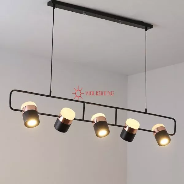 Đèn Thả Decor - Thiết Kế Ngang 5 Bóng, Led 3 Chế Độ Hiện Đại Tdc-108/5