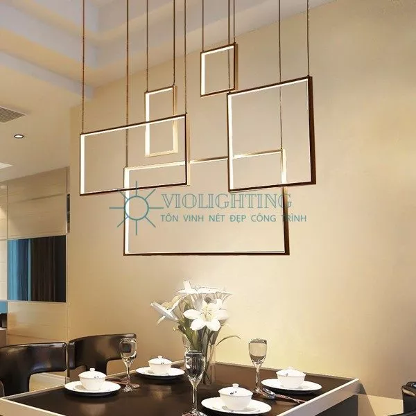 Đèn Thả Led Ô Vuông Hiện Đại Tdc-207