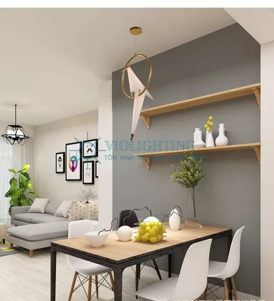 Đèn Thả Decor - Thiết Kế Chim Hạc Đơn Tdc-100