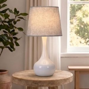 Đèn bàn hiện đại, chụp vải giá rẻ DB-363