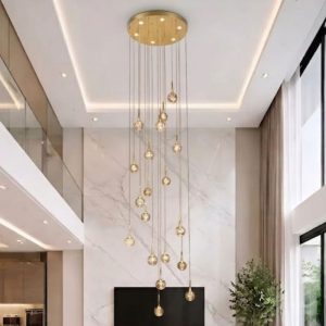Đèn trang trí thông tầng-sảnh, quả cầu phale nghệ thuật DC-106