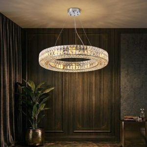 Đèn chùm phòng khách-bàn ăn,Vòng phale cao cấp DC-1063