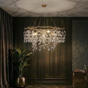 Đèn gắn trần phòng khách-bàn ăn, kiểu Serip tròn nghệ thuật  DC-1078