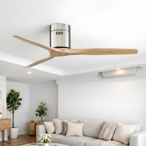 Quạt trần 3 cánh gỗ, thiết kế hiện đại  QT-111