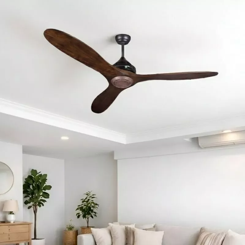 Quạt trần 3 cánh gỗ, thiết kế cổ điển QT-165