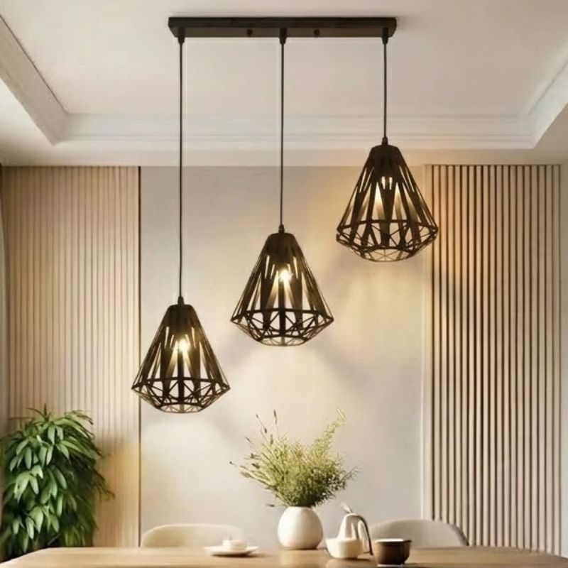 Đèn thả nhà bếp-bàn ăn giá rẻ,mâm tròn, thả chụp sắt SBA-40 - Hình ảnh 2