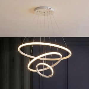 Đèn Thả LED 3 Vòng, thân trắng Giá Rẻ TDC-188T