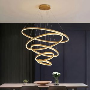 Đèn Thả Decor LED Hiện Đại 5 Vòng TDC-205