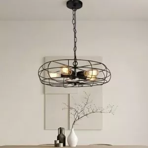 Đèn thả decor – khung kim loại thiết kế hình quạt sáng tạo TDC-78