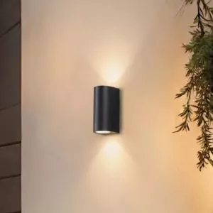 Đèn tường Led hiện đại ngoài trời, hắt 2 đầu, thiết kế ống trụ VNT-331
