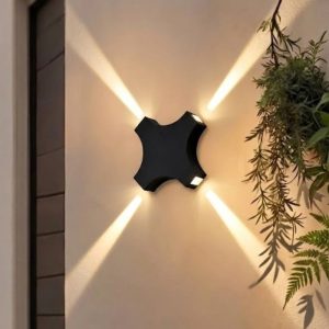 Đèn tường Led hiện đại ngoài trời, hắt 4 hướng VNT-344