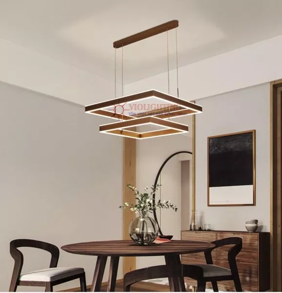 Đèn Gắn Trần Phòng Khách-Bàn Ăn, Led Khung Chữ Nhật Hiện Đại Dc-140