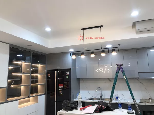 Đèn Thả Decor - Thiết Kế Ngang 5 Bóng, Led 3 Chế Độ Hiện Đại Tdc-108/5