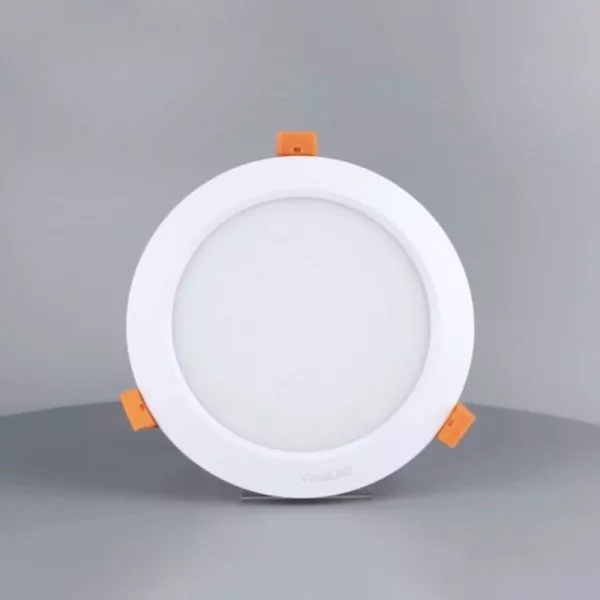 Đèn Downlight Âm Trần Cao Cấp, 15Wat Vinaled Mẫu E, Màu Trắng/Bạc