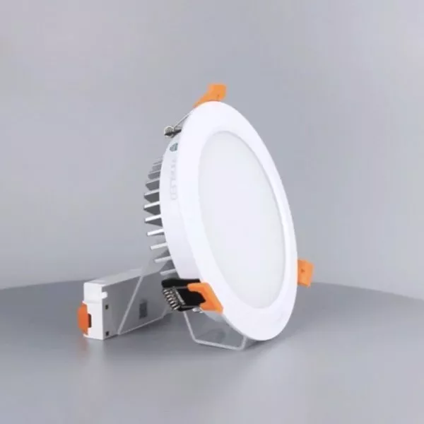Đèn Downlight Âm Trần Cao Cấp, 18Wat Vinaled Mẫu E, Màu Trắng/Bạc