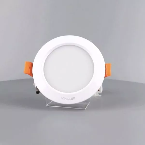 Đèn Downlight Âm Trần Dimmer Cao Cấp, 9Wat Vinaled Mẫu E, Màu Trắng/Bạc