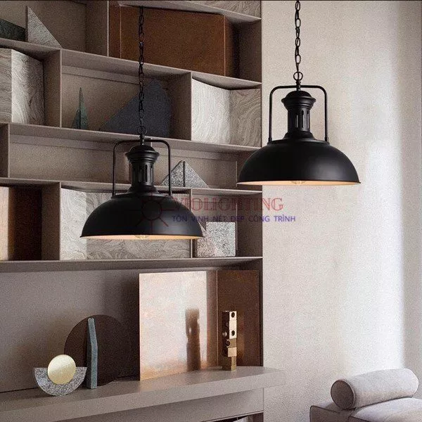 Đèn Thả Chụp Sắt Phong Cách Retro Tdc-20