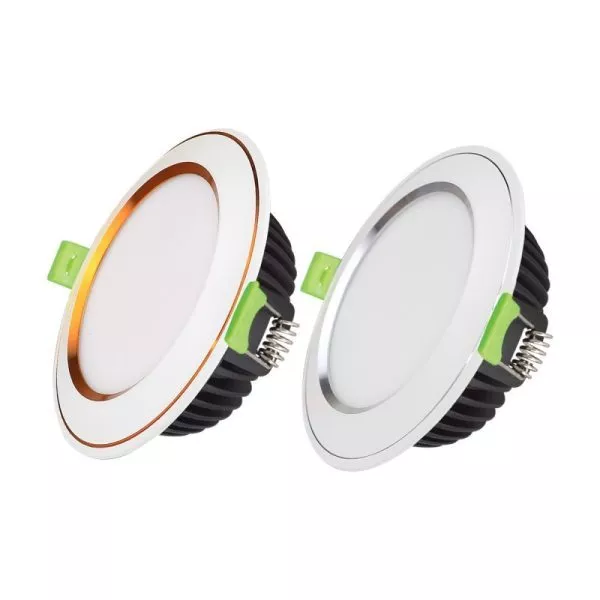 Đèn Âm Trần Tán Quang, Chất Lượng Cao, Kingled  Diamond Viền Màu,Cong10W