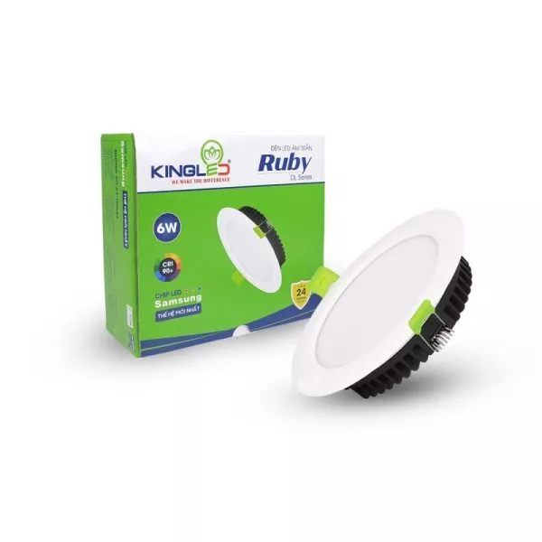 Đèn Âm Trần Tán Quang, Chất Lượng Cao, Kingled Ruby 6W