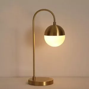 Đèn bàn chao thủy tinh đục nghệ thuật DB-338