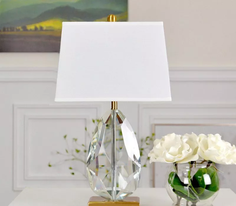 Đèn Bàn Chao Vải Trắng, Thân Phale Cao Cấp Db-346