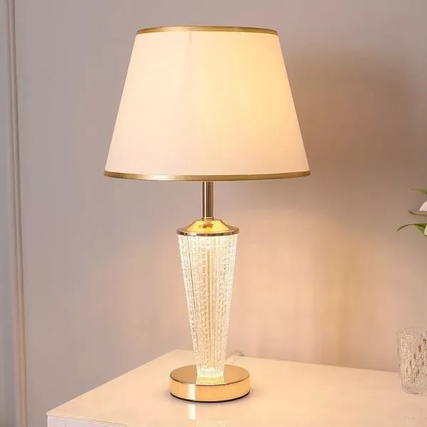 Đèn Bàn Chụp Vải Trắng, Thân Phale Db-358