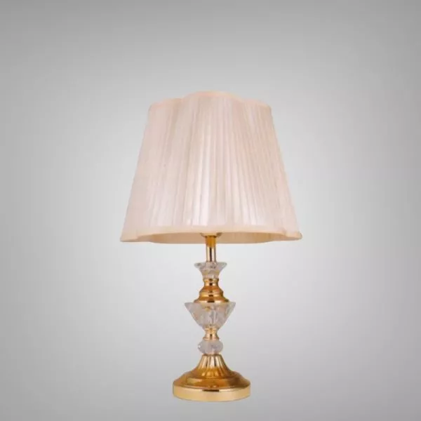 Đèn Bàn Chụp Vải Trắng, Thân Phối Phale Nghệ Thuật Db-387