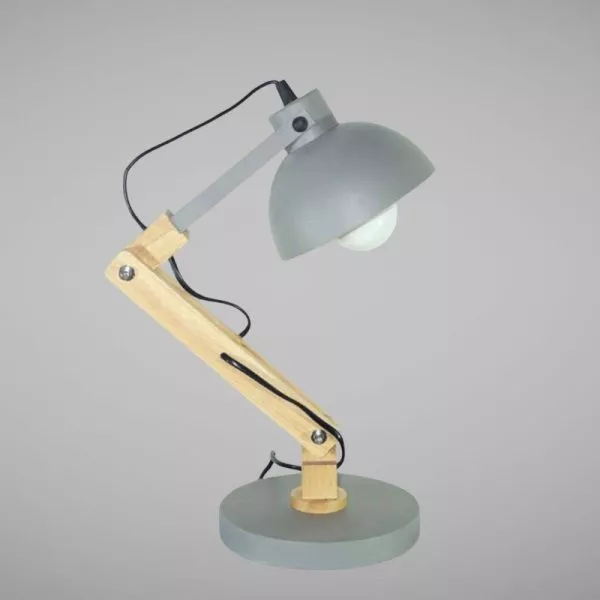 Đèn Bàn Hiện Đại, Thân Gỗ Nghệ Thuật Db-364