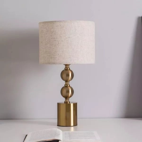 Đèn Bàn Hiện Đại, Thân Kim Loại Si Vàng Đồng Db-373