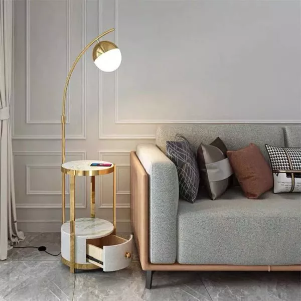 Đèn Cây Cao Cấp, Thiết Kế Moonlight, Kèm Cổng Sạc Hiện Đại Dc-221