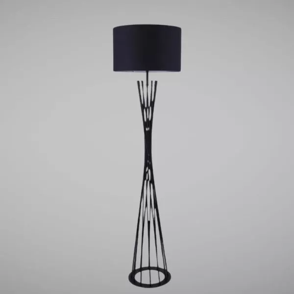 Đèn Cây Hiện Đại, Chao Vải, Thân Kim Loại Thiết Kế Nghệ Thuật  Dc-215