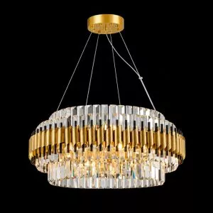 Đèn chùm pha lê phối kim loại cao cấp DC-120
