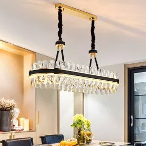 Đèn chùm phale, thiết kế thả ngang, thẻ phale K9 cao cấp DC-1190