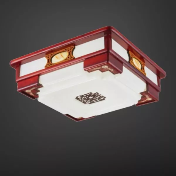 Đèn Cổ Điển, Khung Gỗ, Mặt Mika Nghệ Thuật Ocd-047