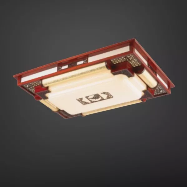 Đèn Cổ Điển, Khung Gỗ, Mặt Mika Nghệ Thuật Ocd-050