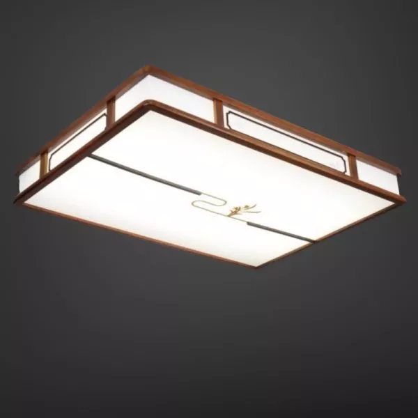 Đèn Cổ Điển, Khung Gỗ, Mặt Mika Nghệ Thuật Ocd-085