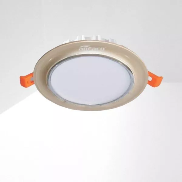 Đèn Downlight Âm Trần 3 Chế Độ Cao Cấp, Mặt Lồi, Viền Màu Kem - Anfaco Afc437