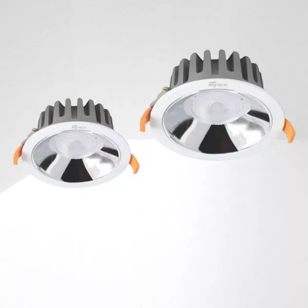Đèn Downlight Âm Trần Cao Cấp, Mặt Đèn Inox Dạ Quang Anfaco Afc682