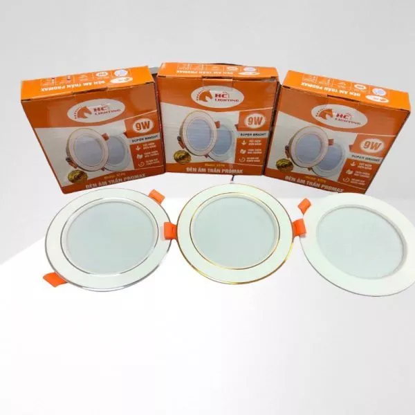Đèn Downlight Âm Trần Đổi Màu Giá Rẻ, Driver Tích Hợp, Đế Nhôm Đúc, Mặt Đèn Có Viền Hc-Atp