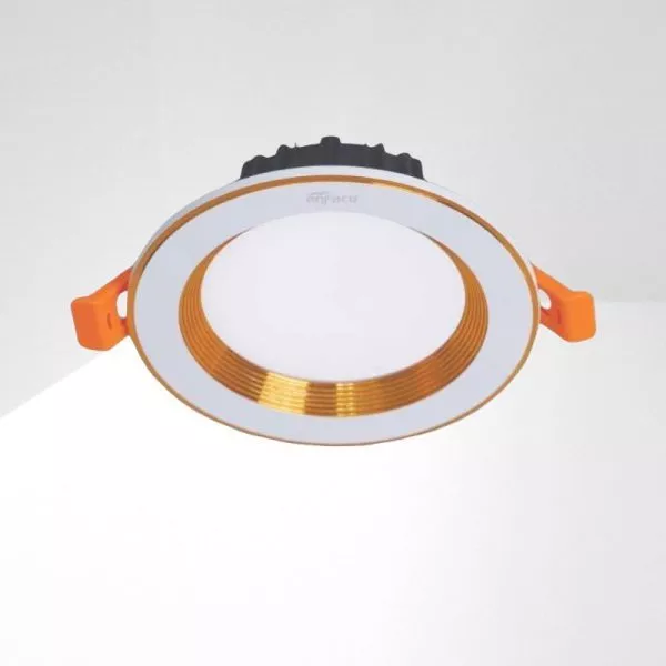Đèn Downlight Âm Trần Đơn Sắc, Mặt Lỏm, Viền Vàng Cao Cấp - Anfaco Afc441V