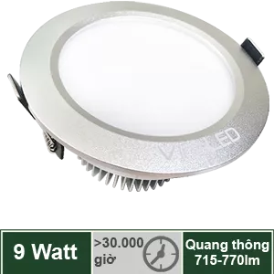 Đèn downlight CAO CẤP 9W Vinaled