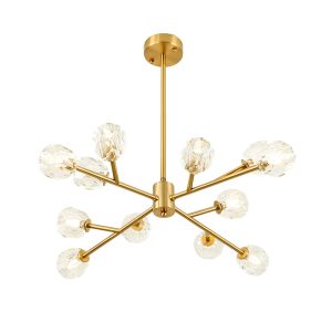 Đèn gắn trần Bắc Âu, chao thủy tinh cao cấp DT-77